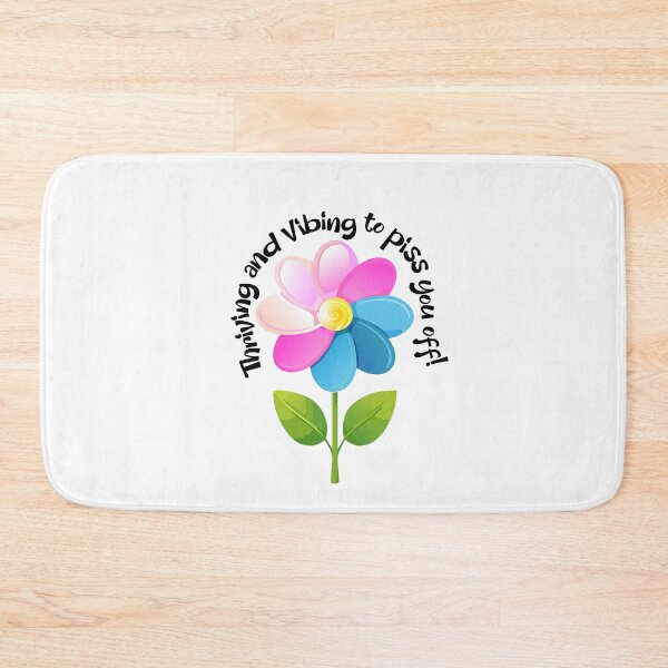Item preview, Thriving and Vibing: Trans Pride Flower Design designed and sold by FaitrixDesigns.