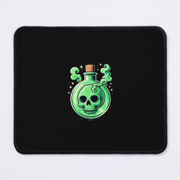 Item preview, Green Poison Skull designed and sold by CosmicPalace.