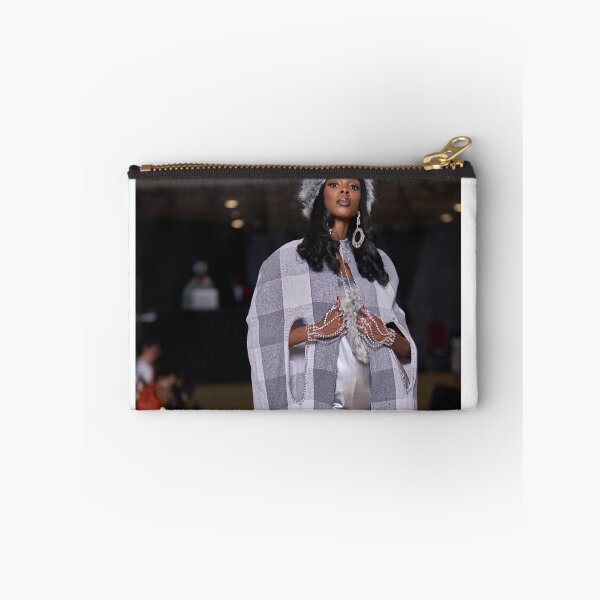 Item preview, Beautiful Runway Model Wearing a Grey and Silver Design designed and sold by lessplay.