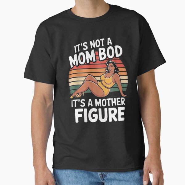 Item preview, Funny Mom Bod Mother Figure Retro Design designed and sold by love3617.