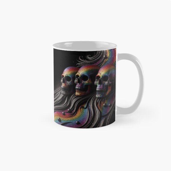 Item preview, 3 Rainbow Wave Skulls designed and sold by Ghostface2025.