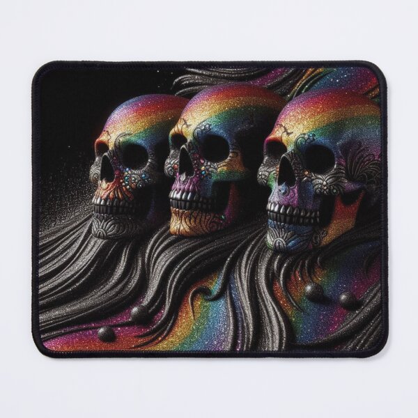 Item preview, 3 Rainbow Wave Skulls designed and sold by Ghostface2025.