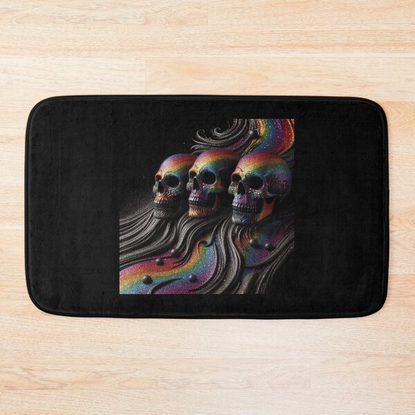 Item preview, 3 Rainbow Wave Skulls designed and sold by Ghostface2025.
