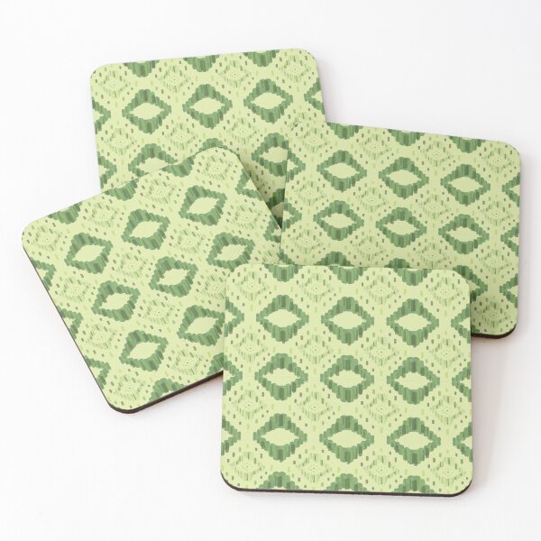 Item preview, Ikat green and floral pattern  designed and sold by Raiserdesign33.