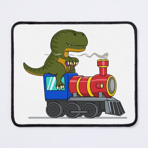 Item preview, Cute Dinosaur T-Rex on a Train designed and sold by Jaudaux Designs.