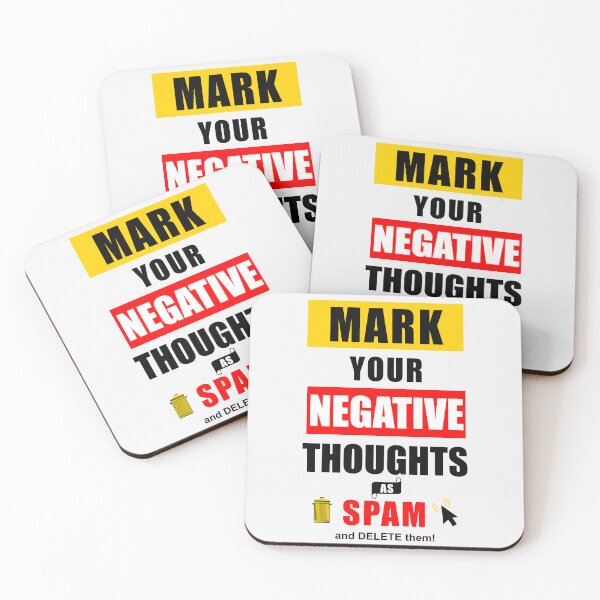 Item preview, Mark Your Negative Thoughts as Spam designed and sold by SalonOfArt.