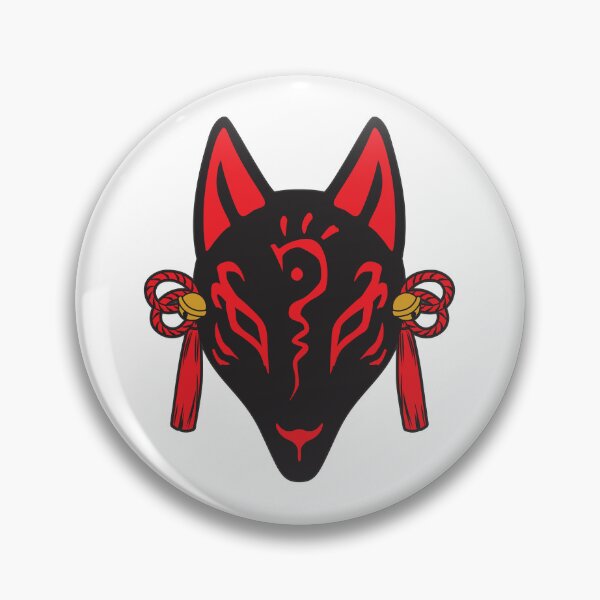 Item preview, Fox Mask (Black) designed and sold by loonylunaART.