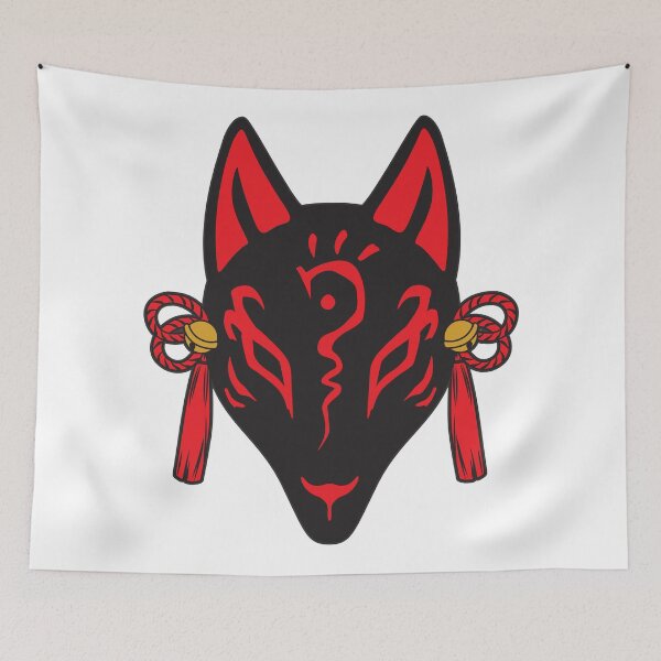 Item preview, Fox Mask (Black) designed and sold by loonylunaART.