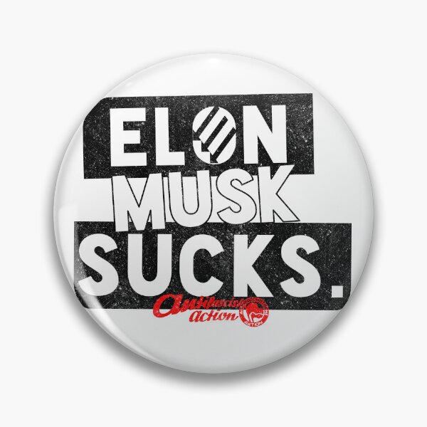 Item preview, Elon Musk Sucks- Anti-fascist action - Distressed designed and sold by DonDoodle.