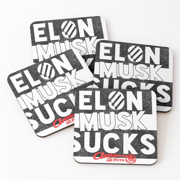 Item preview, Elon Musk Sucks- Anti-fascist action - Distressed designed and sold by DonDoodle.