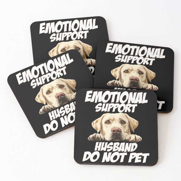 Item preview, Emotional Support Husband Do Not Pet - Funny Labrador Dad mom  designed and sold by Smix Pixels.