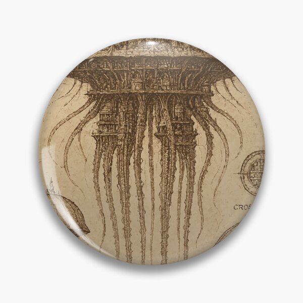 Item preview, Jellyfish Submersible City - Lost Blueprints designed and sold by AbstractAnom.
