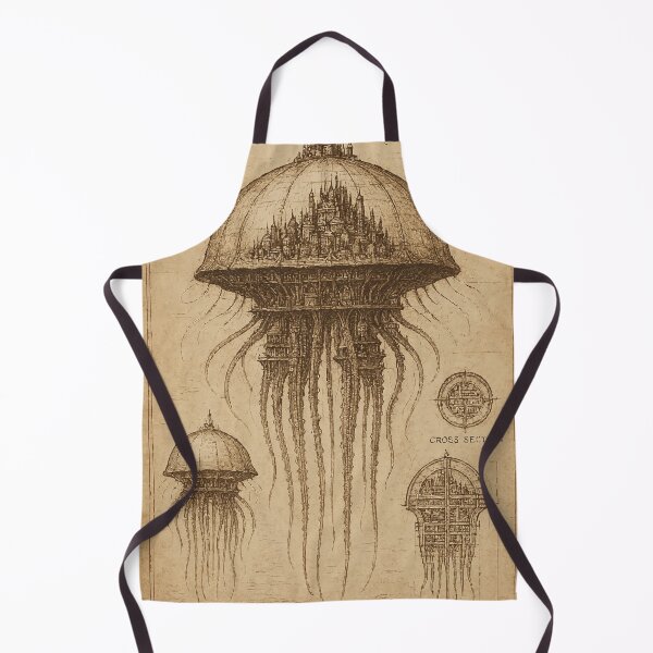 Item preview, Jellyfish Submersible City - Lost Blueprints designed and sold by AbstractAnom.