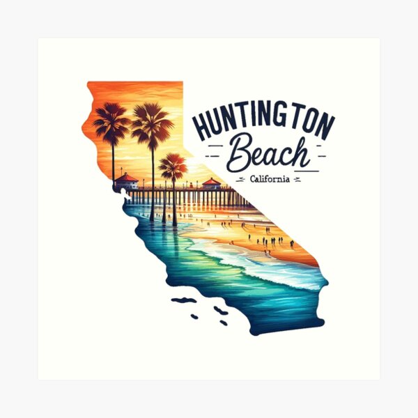 Item preview, Beach Sunset, Huntington Beach Sunset designed and sold by vectcd.