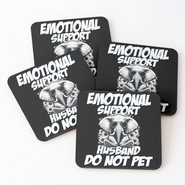 Item preview, Emotional Support Husband Do Not Pet - Cool Elephant Sunglasses designed and sold by Smix Pixels.
