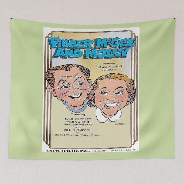 Item preview, Fibber McGee and Molly Vintage 1934 Radio Program and Film Print designed and sold by posterbobs.