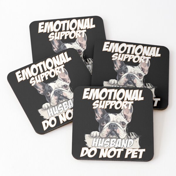 Item preview, Emotional Support Husband Do Not Pet - Frenchie Bulldog Dad & Mom designed and sold by Smix Pixels.