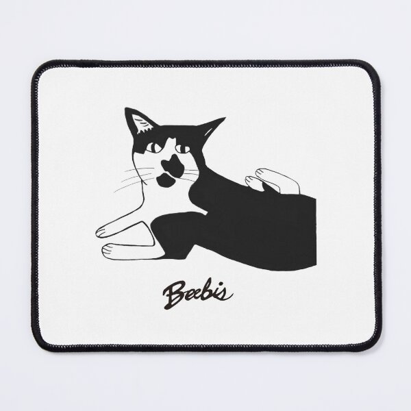 Item preview, Kawaii Cute Cat, Tuxedo Manx, Black and White Bobtail Cat Gift designed and sold by Beebis.