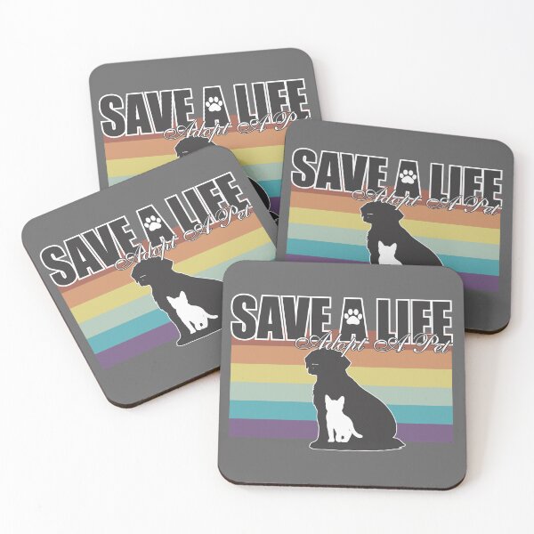 Item preview, Save a Life Adopt a pet animal Rescue designed and sold by ColorWheelDsign.