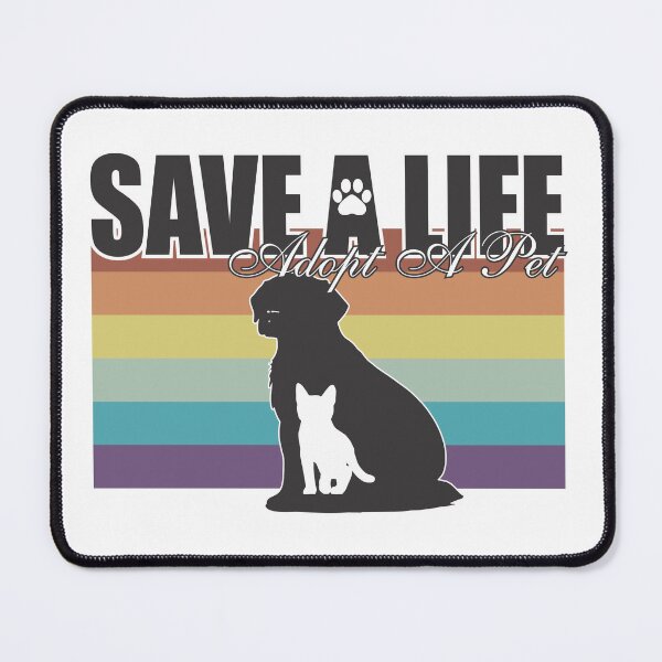 Item preview, Save a Life Adopt a pet animal Rescue designed and sold by ColorWheelDsign.