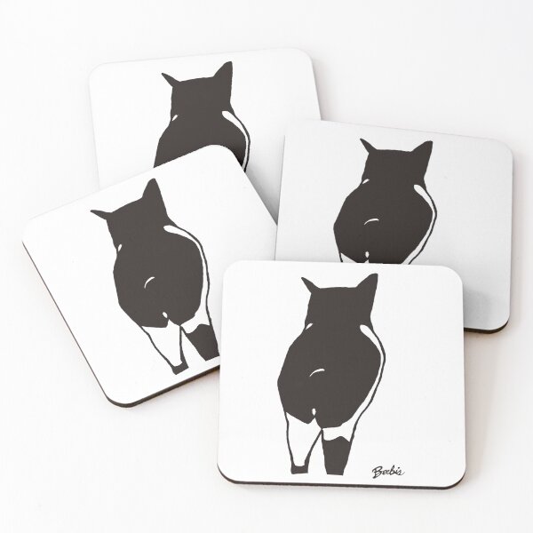 Item preview, Adorable Kitty Butt, Tuxedo Bobtail Manx Cute Cat Butt Cat Lover Gift designed and sold by Beebis.