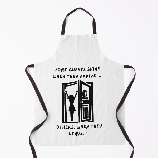 Item preview, Some Guests Shine When They Arrive, Others When They Leave – Inspirational Design with Woman and Door" designed and sold by JenniferCreaArte .