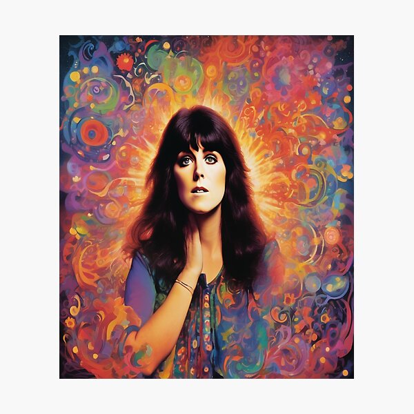 Item preview, "Psychedelic Portrait of Grace Slick: A Journey to the '60s" designed and sold by Artisticanvas.