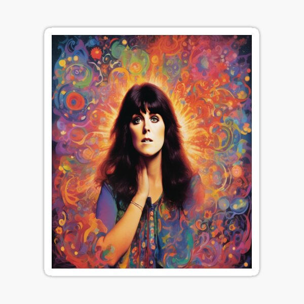 Item preview, "Psychedelic Portrait of Grace Slick: A Journey to the '60s" designed and sold by Artisticanvas.