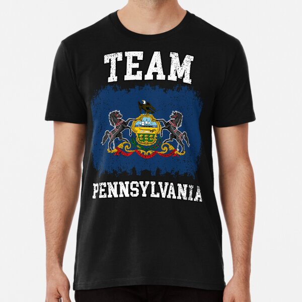 Item preview, US STATES - PENNSYLVANIA  - America - Country and USA for Men and Women t-shirt designed and sold by the4jdesign.