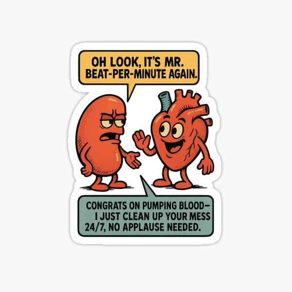 Item preview, Kidney and Heart, CardioRenal, I clean up your mess.  designed and sold by Sabbara.