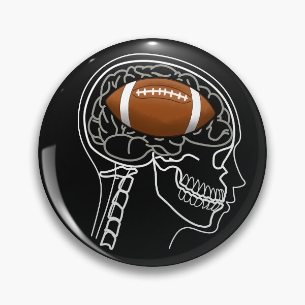 Item preview, Funny X-ray American Football on Human Brain designed and sold by Jaudaux Designs.