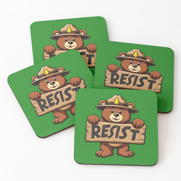 Item preview, RESIST - Bear - SAVE the National Parks; Resist Fascism designed and sold by EstelleStar.