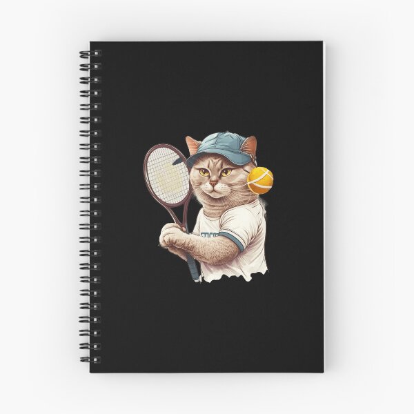 Item preview, Vintage Cat Playing Tennis, Tennis Racquet, Kitties Lover designed and sold by miaa-artistshop.