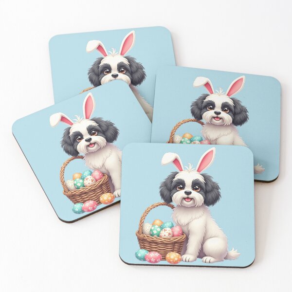 Item preview, Havanese dog dressed up for Easter designed and sold by EstelleStar.