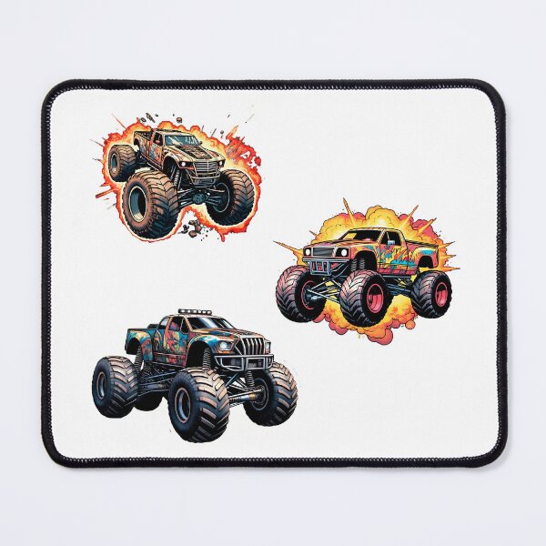 Item preview, Monster Truck Sticker Pack, Cute 80s Comic Book Design, Gift for Fans. designed and sold by UrbanTRIP.