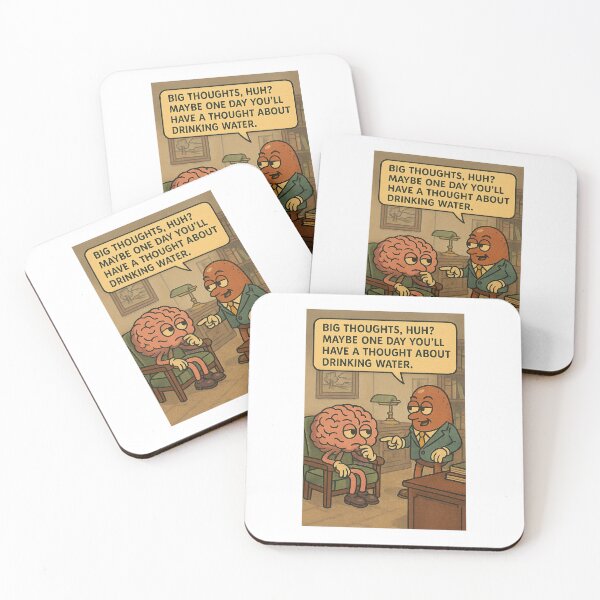 Item preview, Kidney vs Brain | Vintage Office Sarcastic Medical Cartoon designed and sold by Sabbara.