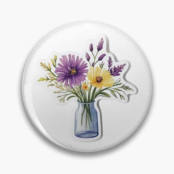 Item preview, Watercolor Wildflower Stickers – Transparent Floral Stickers for Laptops & Journals designed and sold by STmez Design.