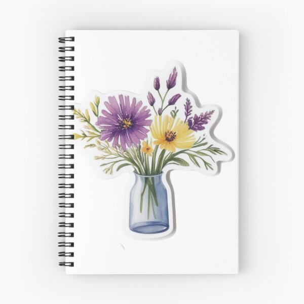 Item preview, Watercolor Wildflower Stickers – Transparent Floral Stickers for Laptops & Journals designed and sold by STmez Design.