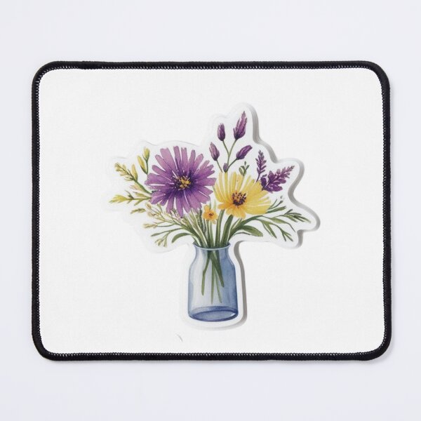 Item preview, Watercolor Wildflower Stickers – Transparent Floral Stickers for Laptops & Journals designed and sold by STmez Design.