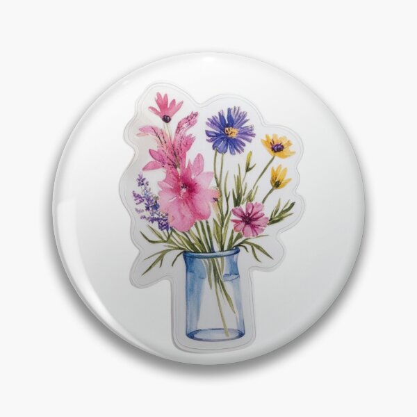 Item preview, Wildflower Transparent Sticker – Watercolor Floral Designs for DIY Projects designed and sold by STmez Design.