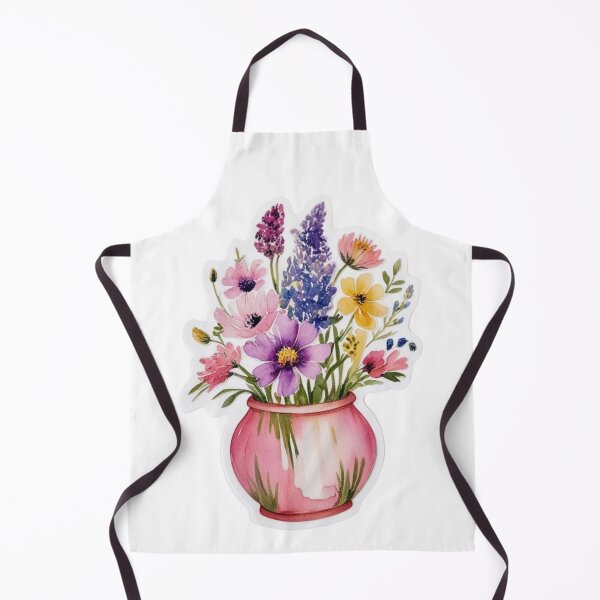 Item preview, Watercolor Floral Sticker – Transparent Wildflower & Flower Vase Design designed and sold by STmez Design.