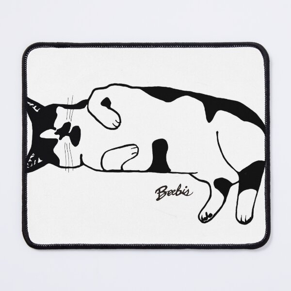 Item preview, Classic Kitty Relaxing and Sleeping Manx who is a Cute Bobtail Gift designed and sold by Beebis.