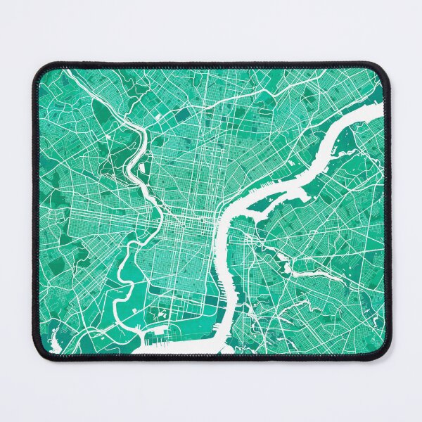 Item preview, Philadelphia City Map of Pennsylvania, USA - Watercolor designed and sold by deMAP.
