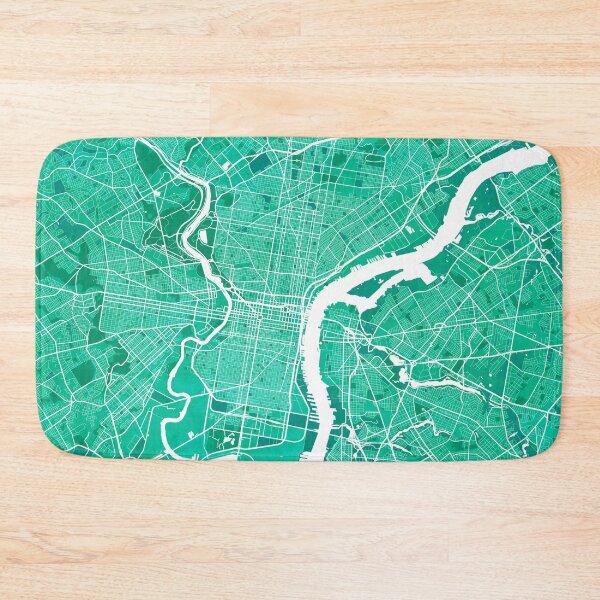 Item preview, Philadelphia City Map of Pennsylvania, USA - Watercolor designed and sold by deMAP.