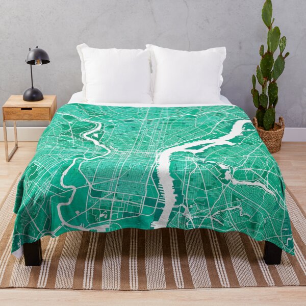 Item preview, Philadelphia City Map of Pennsylvania, USA - Watercolor designed and sold by deMAP.