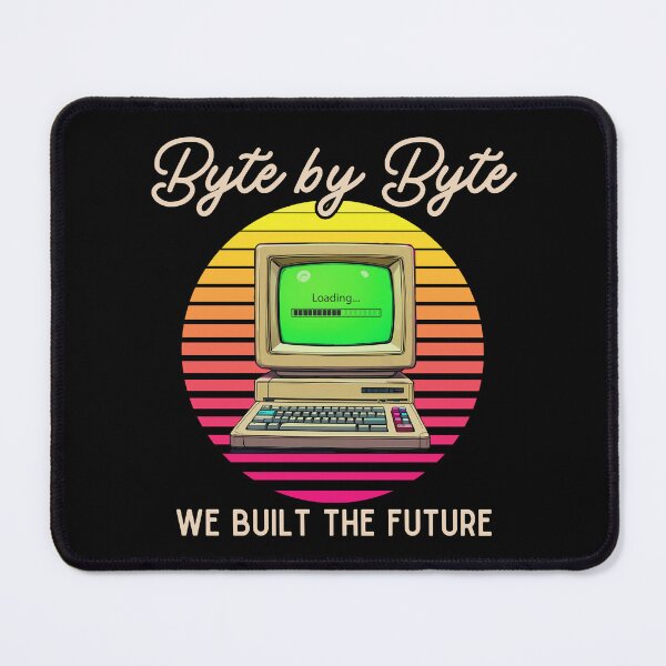 Item preview, 1980s Retro Computer – Byte by Byte, We Built the Future designed and sold by Dino-Lune.