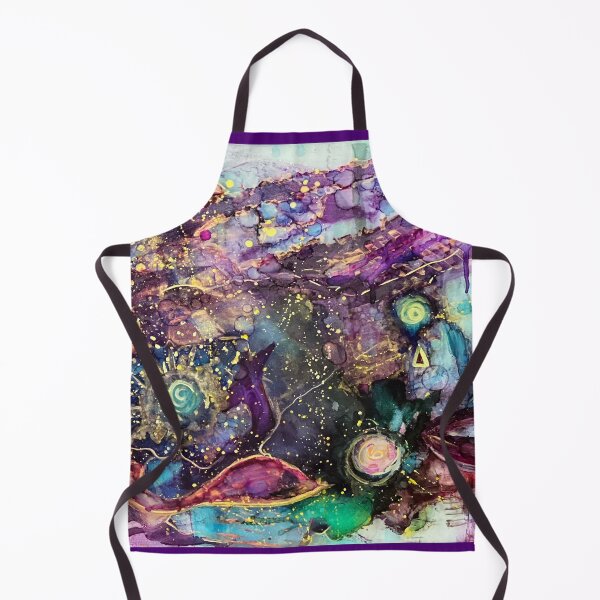 Item preview, OuterSpace SeaWorld of Color and Explosions of Gold designed and sold by Nomad Nikki – Abstract Fluid Artist & Full-Time Traveler.
