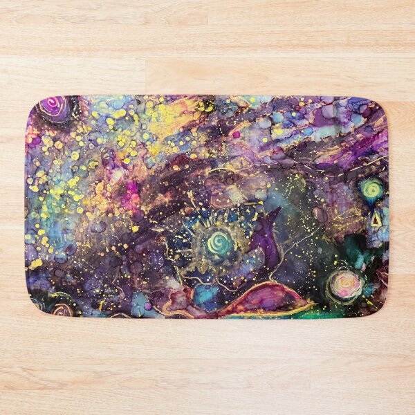 Item preview, OuterSpace SeaWorld of Color and Explosions of Gold designed and sold by Nomad Nikki – Abstract Fluid Artist & Full-Time Traveler.