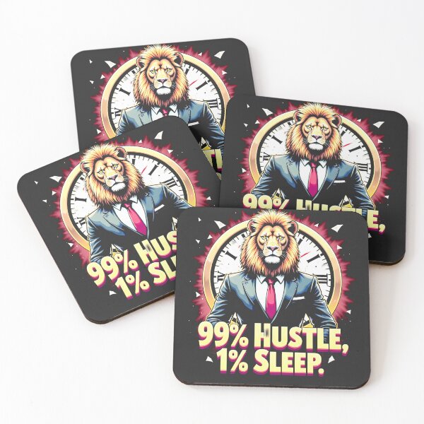 Item preview, 99% Hustle 1% Sleep Lion designed and sold by FoxyJags.