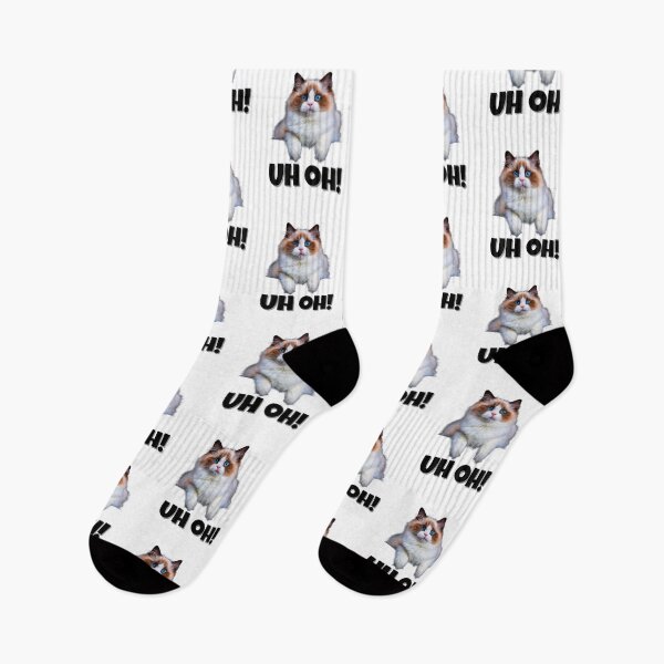 Item preview, Ragdoll Cat "UH OH!" – Funny Blue-Eyed Kitty Expression designed and sold by Fredster1966.